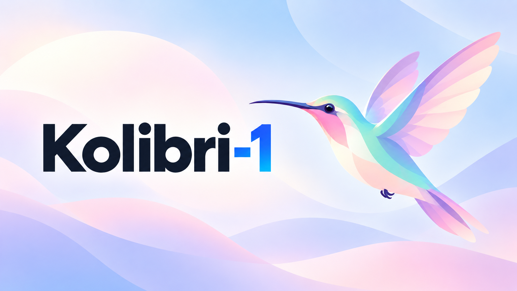 Pastel vector hummingbird representing Aleph Alpha’s Kolibri-1 open-weight MoE model.